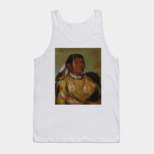 Sha-co-pay, The Six, Chief of the Plains Ojibwa by George Catlin Tank Top by Classic Art Stall